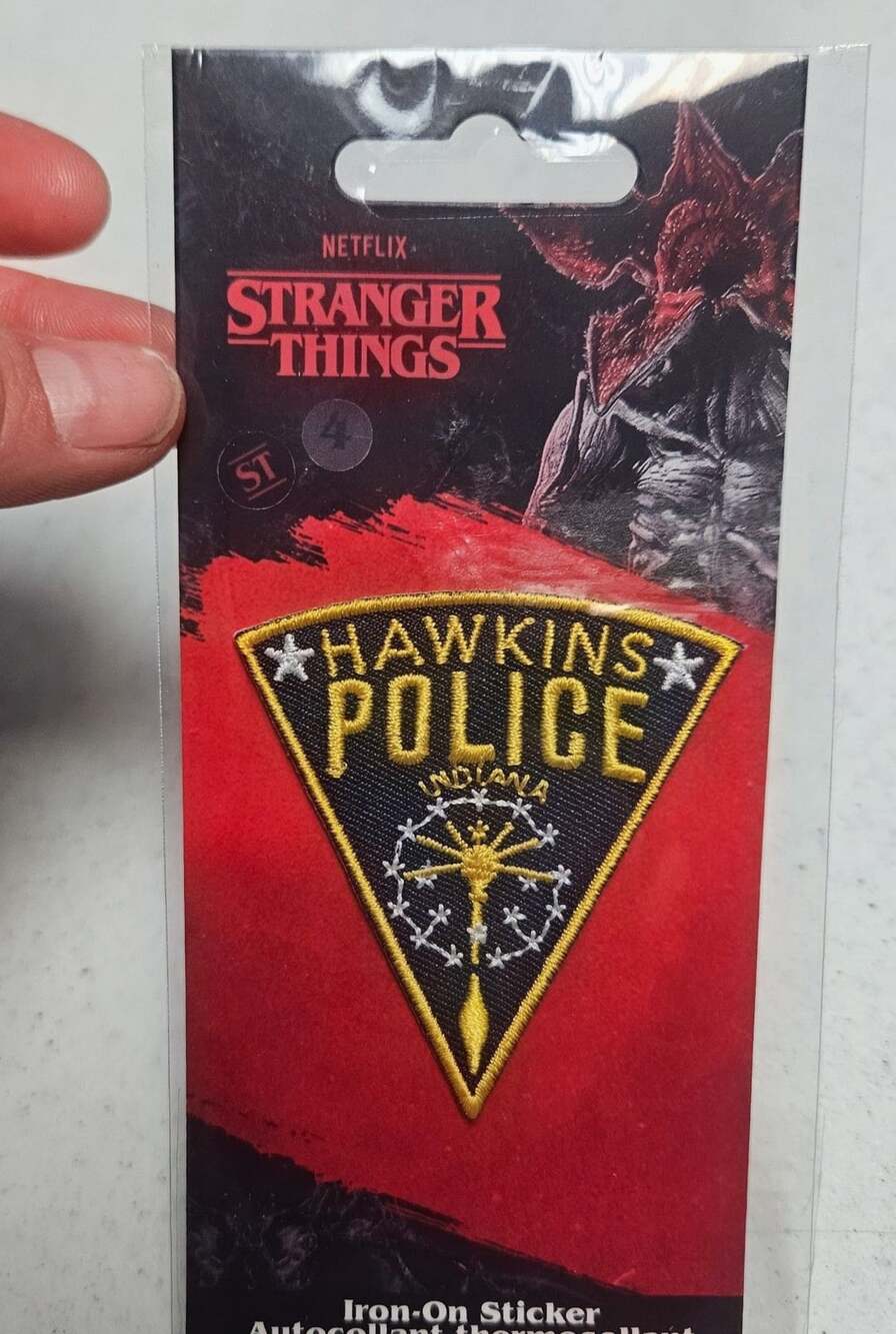 Stranger Things Hawkins Police Embroidered Iron-On Patch